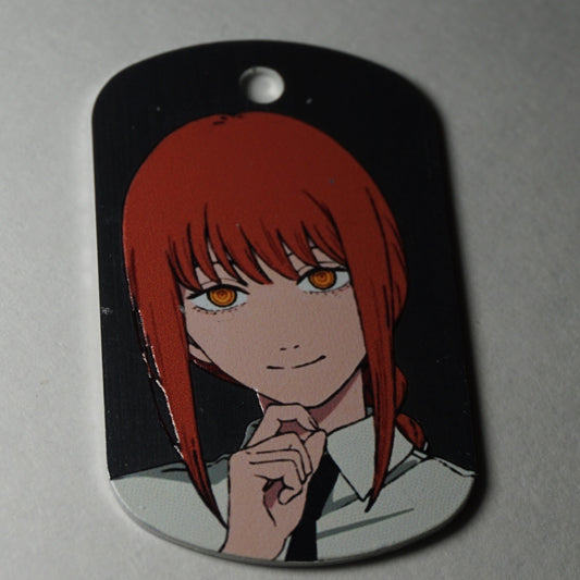 Makima Chainsaw Man Metallic Dog Tag