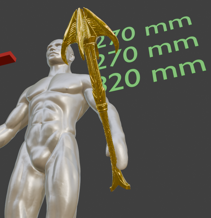 Mini Elven Mace Non functional Durable Plastic Replica Cosplay Piece
