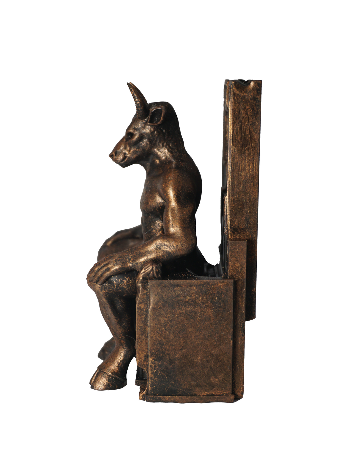Baal Statue Antique Bronze, Glossy Finish, Multiple Sizes Available