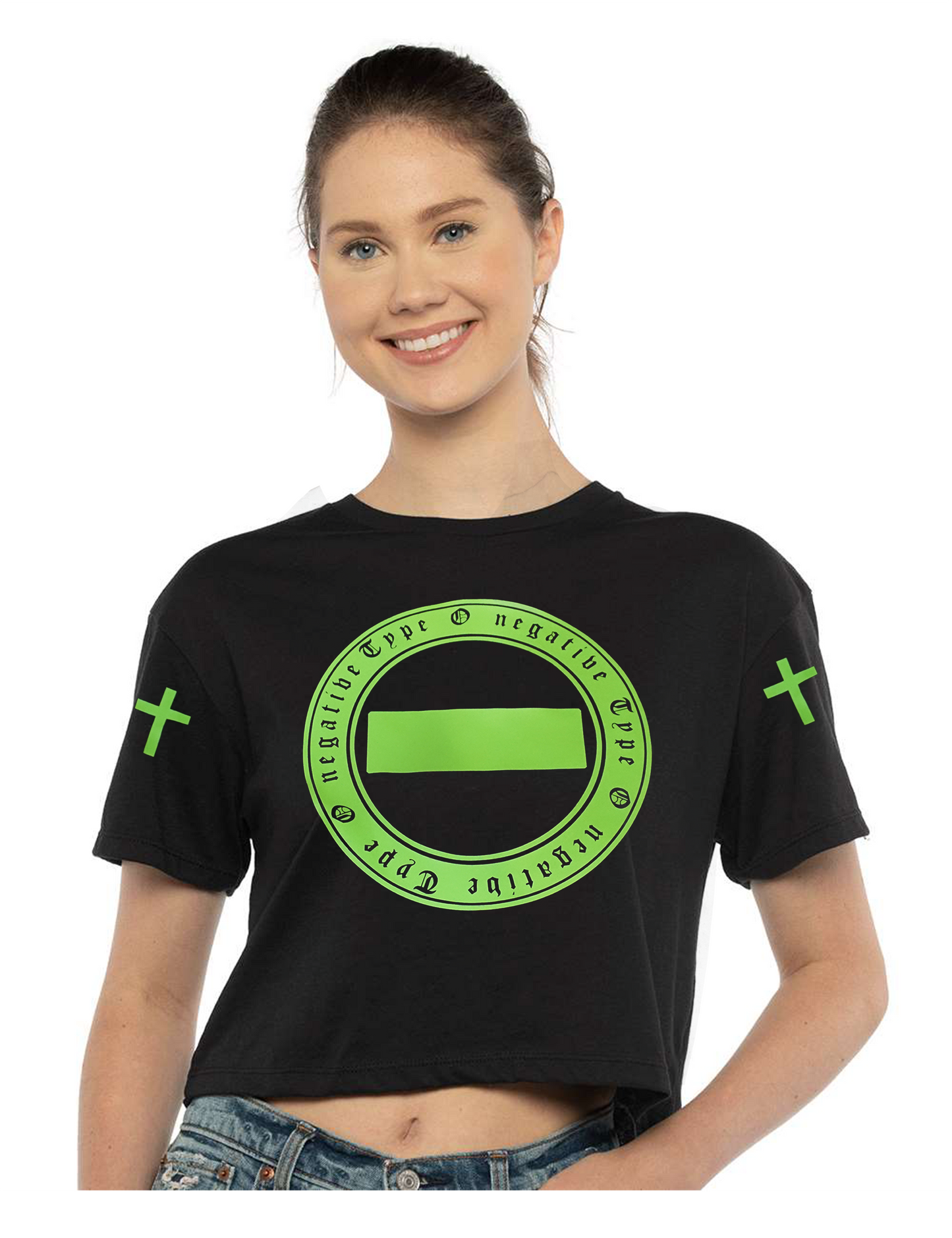 Type O negative Women Crop top Tee Shirt | Peter Steele | Metal | Goth