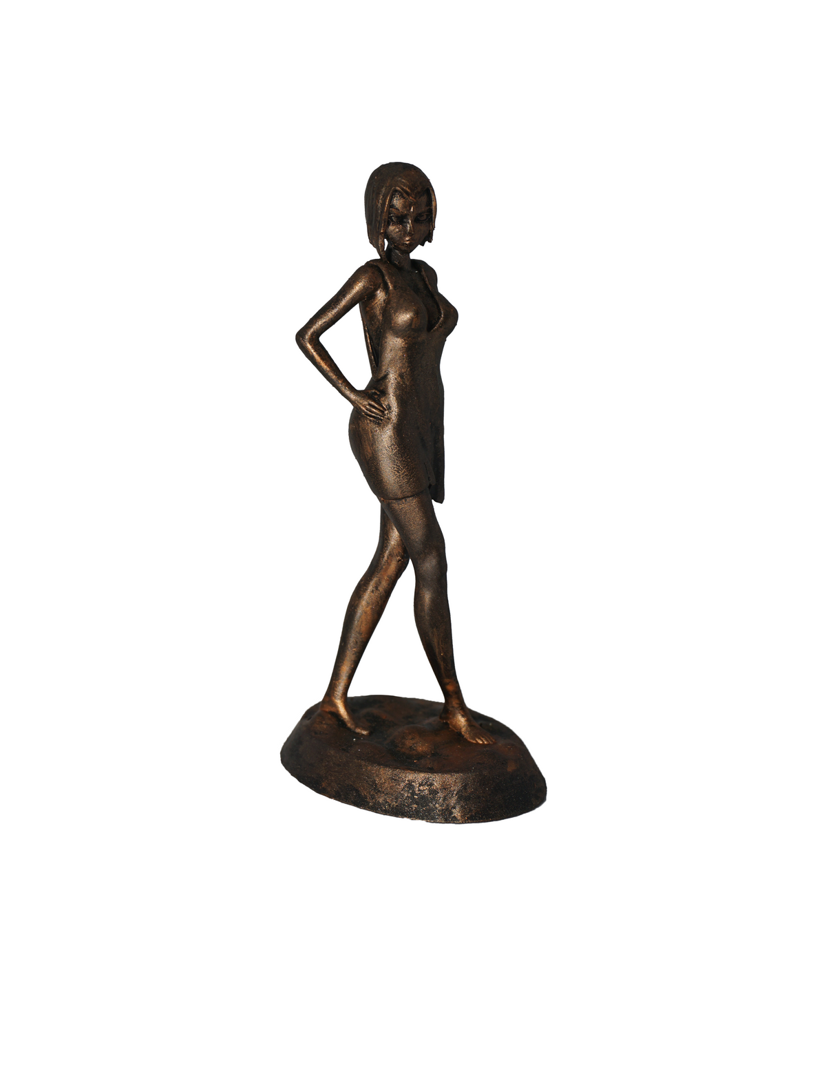 Raven Rachel Roth Statue, The Cambion Anime Figure, Antique Bronze