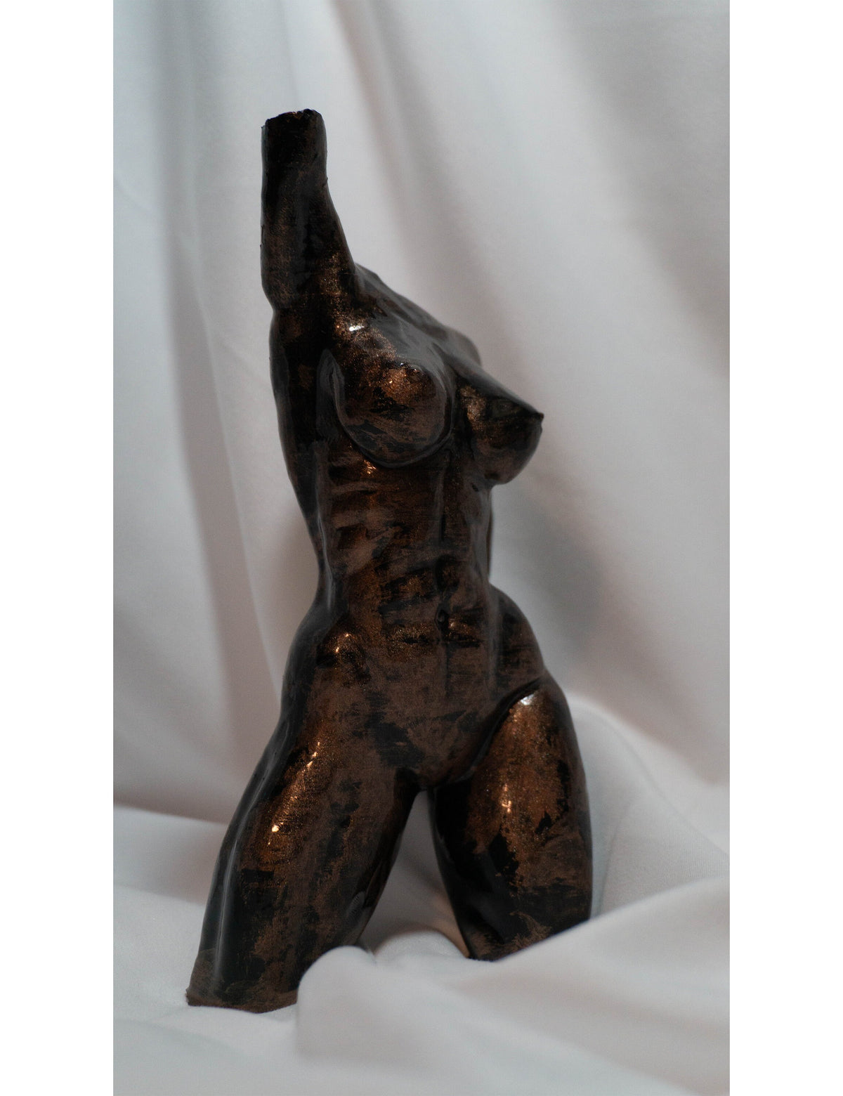 Female Victorious Sculpture, 3D Printed, Glossy Acrylic Finish
