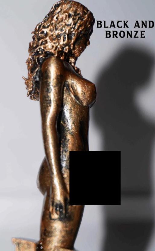 Transgender Sculpted Sculpture, 10 Inch 3D Printed PLA Art