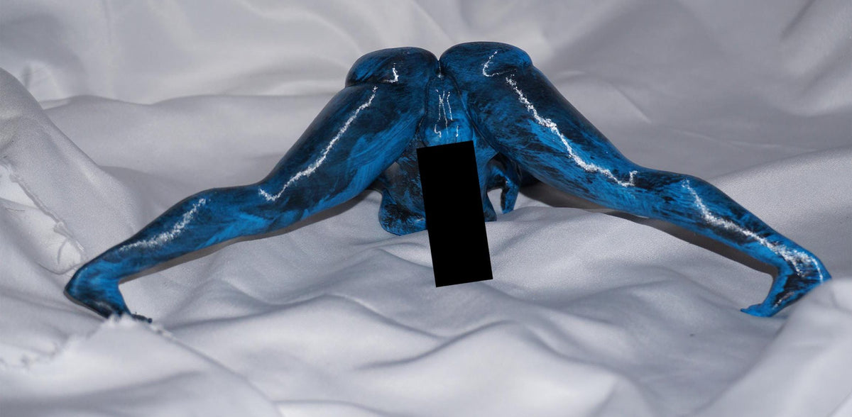 Woman Sculpture, Ecliptica - Adrogynous Tabletop Decoration Statue, 10x3x10