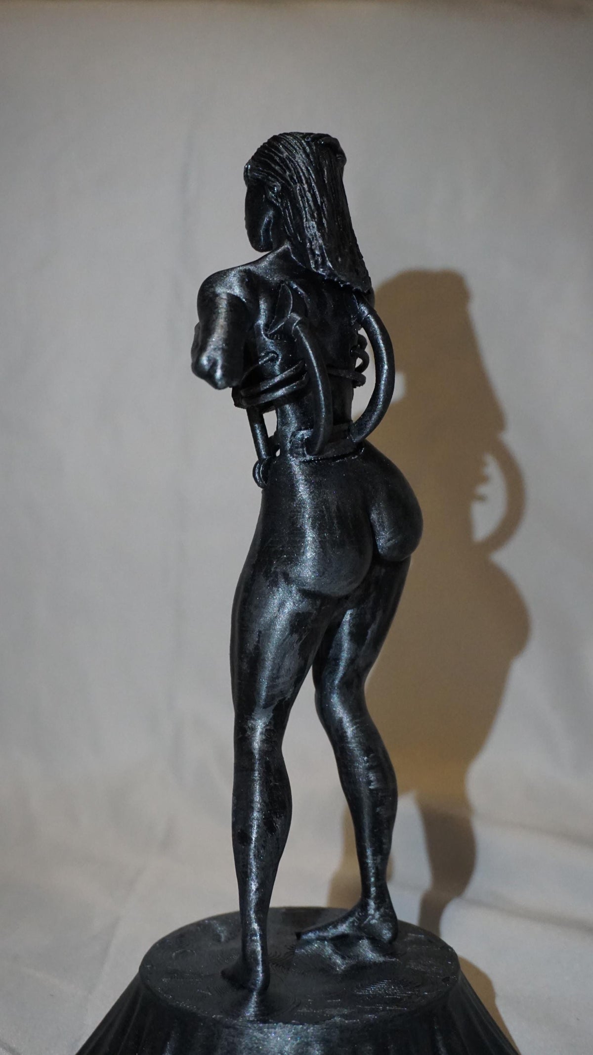 Cybernetic Sculpture, Deviant Statue - 4.4x4.4x10 inches
