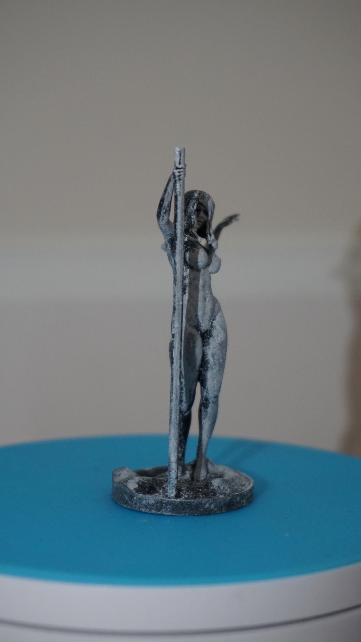 Dancing Muse Sculpture, Ethereal Spin in Metal, 3-30 Inches