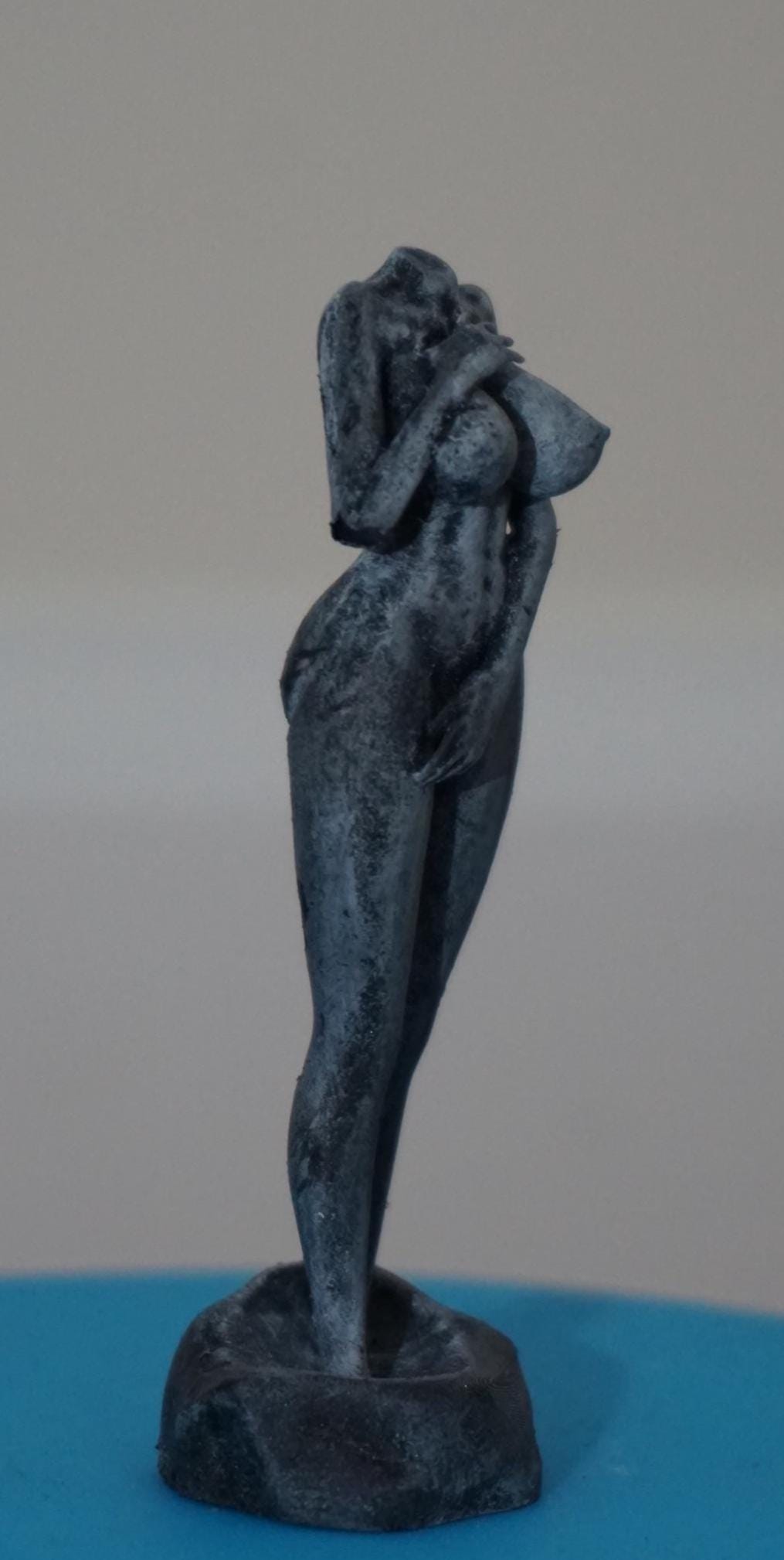 Modesty Statue, Slender Curves in Graceful Form