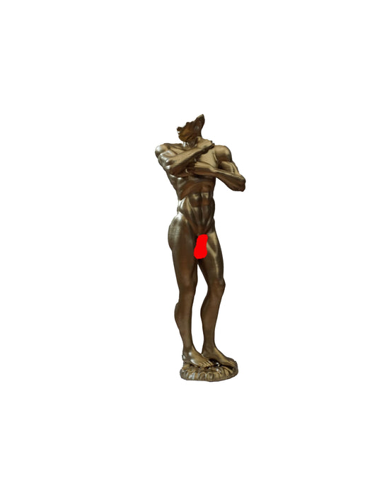 Standing Nude Man Statue Fine Art Decor