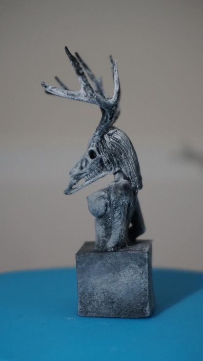 Wilderness Within – Deer Skull Muse | Sculpture
