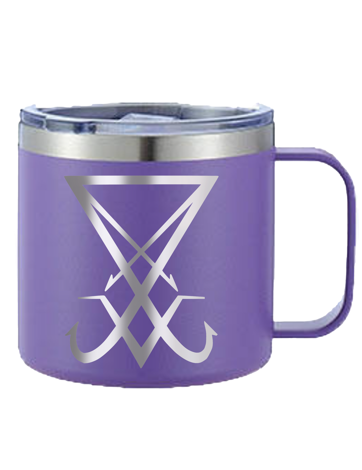 Lucifer Stainless Mug, 12oz Double Wall Vacuum Insulated, Stainless Steel