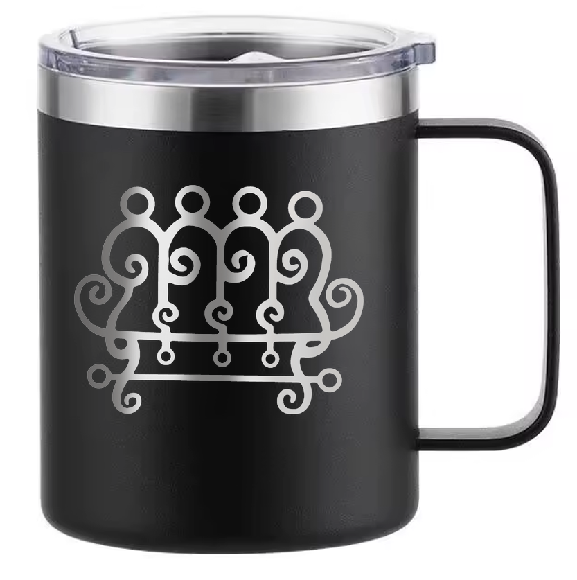 Stainless Steel Mug, Goetia Sigils Design, 12oz Double Wall Vacuum Insulated