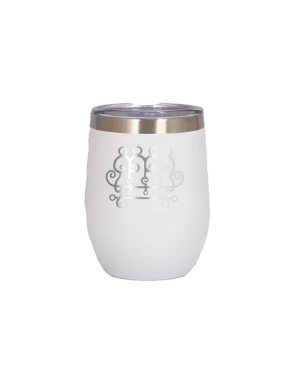 Goetia Sigils Wine Mug, 12oz Insulated Stainless Steel, Spill-Resistant