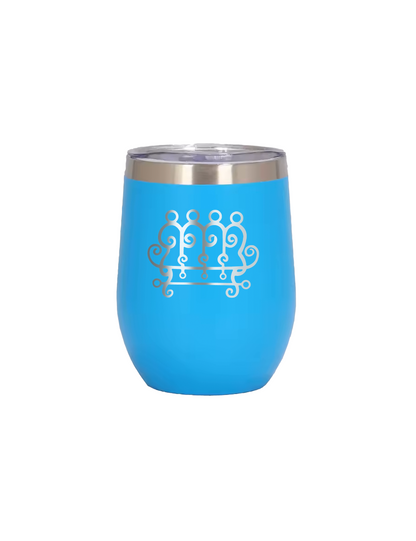 Goetia Sigils Wine Mug, 12oz Insulated Stainless Steel, Spill-Resistant