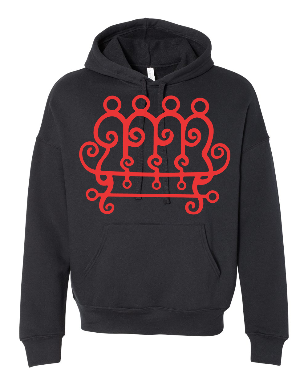 Soft Black Hoodie, Goetia Sigils Design, Unisex Fit