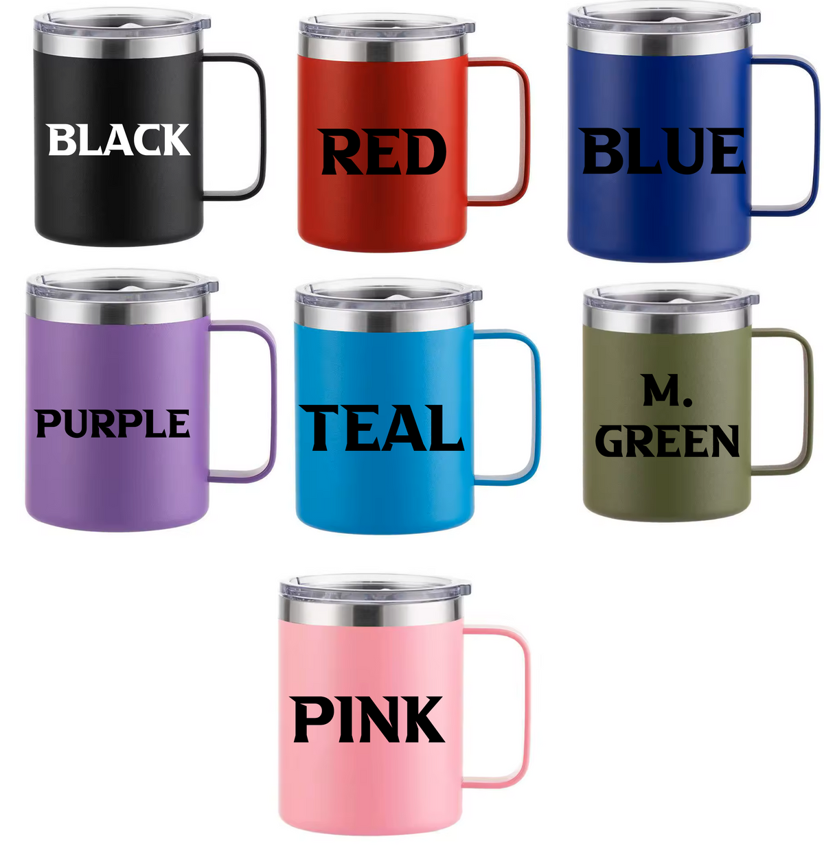 Stainless Steel Mug, Goetia Sigils Design, 12oz Double Wall Vacuum Insulated
