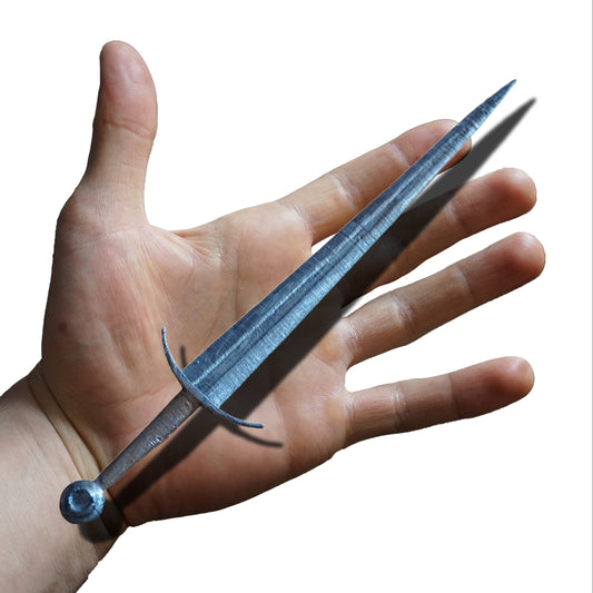 Miniature Broad Sword, Miniature Format ABS Resin, Tabletop Display