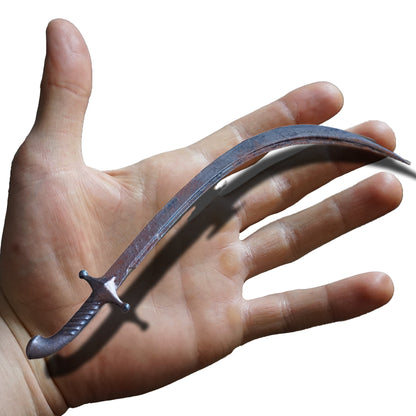 Curved Sword Miniature, Mini Bandit's Format, ABS Resin, Tabletop Display