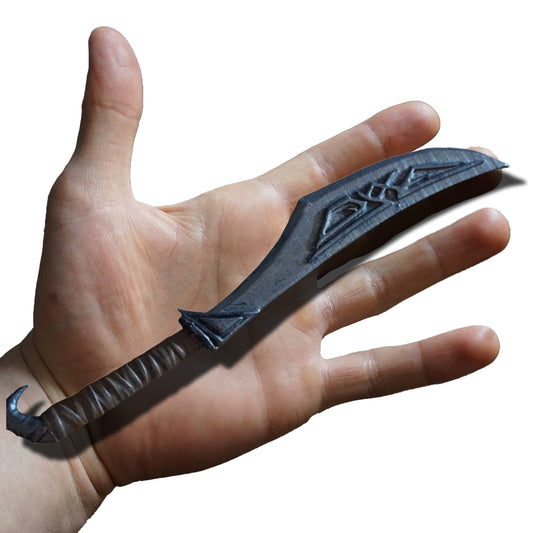 Mini Nordic Dagger, 1:6 Scale Miniature, Abs-Like Resin Craft