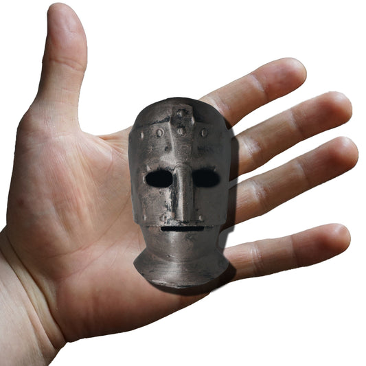 Prisoner Helmet Miniature, Cast Iron Design, 1:2 to 1:16 Scale Options