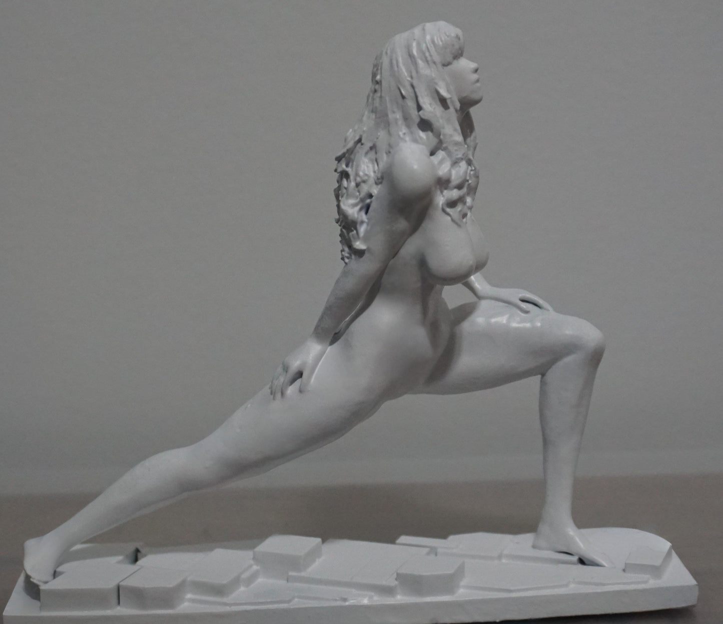 Yoga Woman Statue | White Yoga Sculpture | Meditation Figurine | Feminine Wellness Decor | Yoga Studio Art | Zen Home Decor