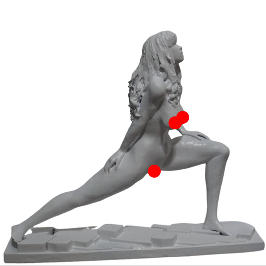 Yoga Woman Statue | White Yoga Sculpture | Meditation Figurine | Feminine Wellness Decor | Yoga Studio Art | Zen Home Decor