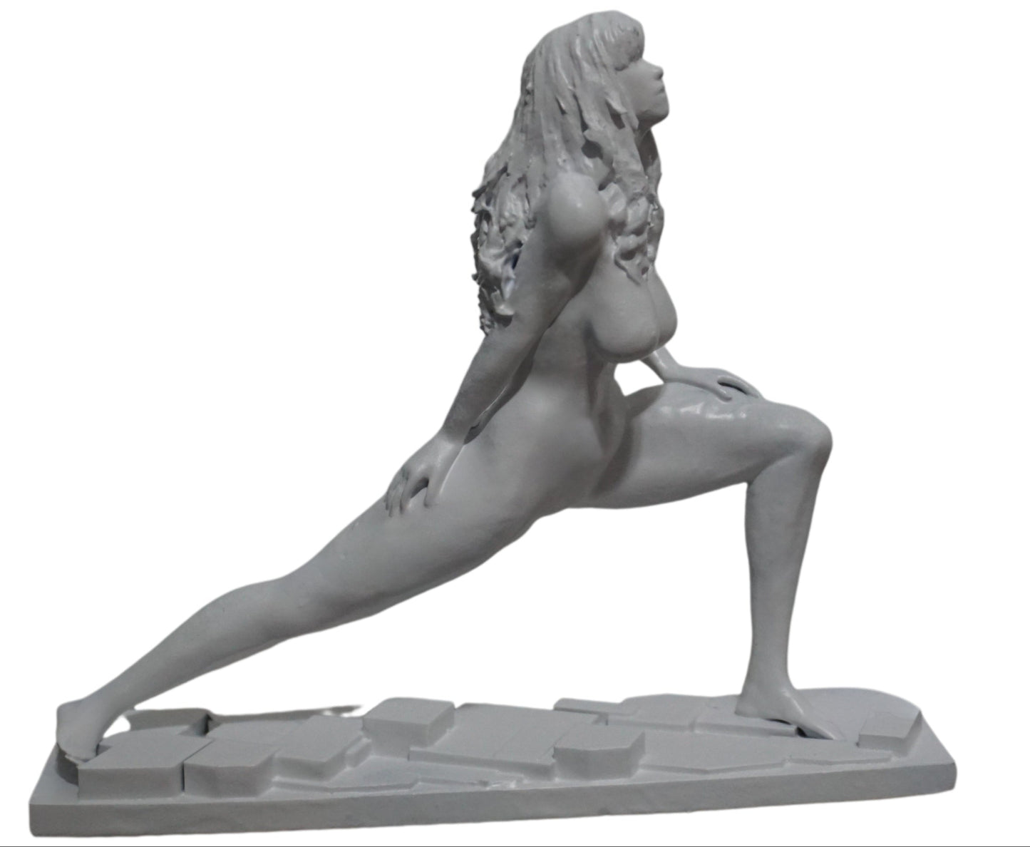 Yoga Woman Statue | White Yoga Sculpture | Meditation Figurine | Feminine Wellness Decor | Yoga Studio Art | Zen Home Decor