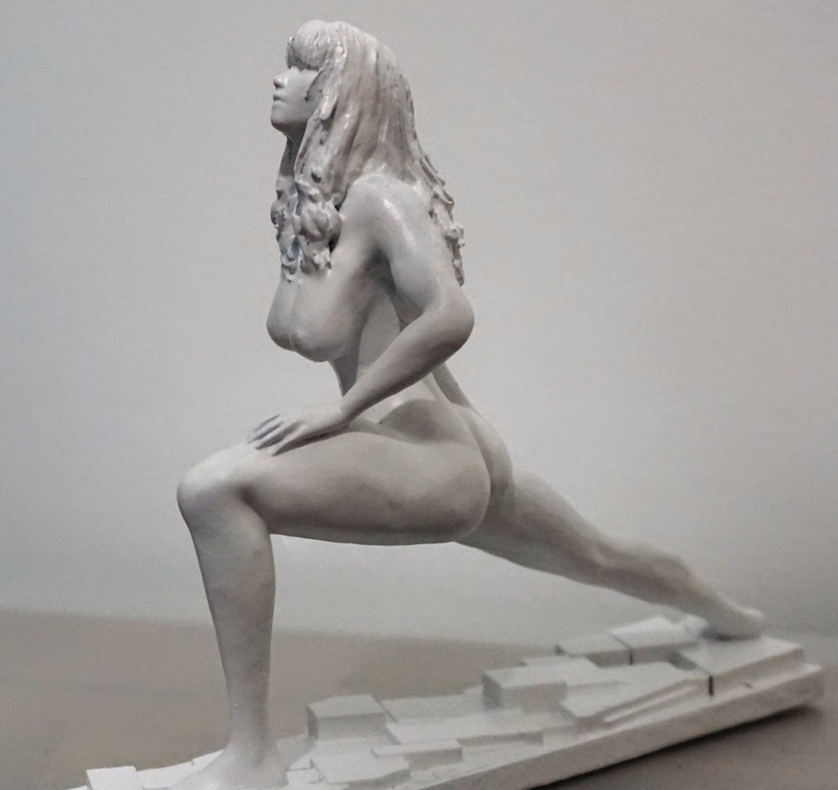 Yoga Woman Statue | White Yoga Sculpture | Meditation Figurine | Feminine Wellness Decor | Yoga Studio Art | Zen Home Decor
