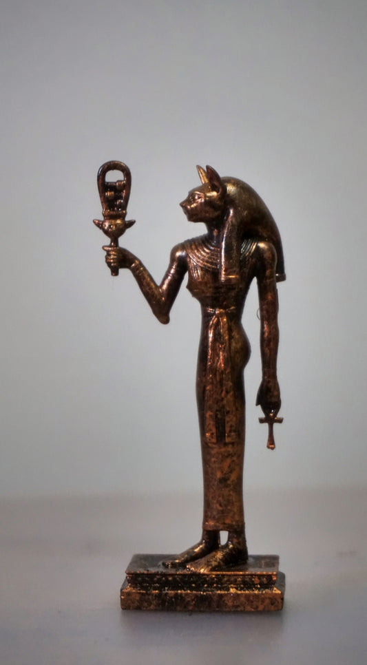 Bastet - Ancient Egyptian Goddess of Cats, Fertility & Joy Sculpture