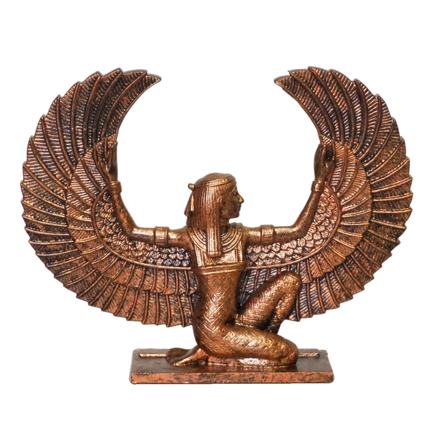 Ma'at kneeling Statue | Egyptian Goddess of Truth & Justice Sculpture | Ancient Egypt Deity Figurine | Feather of Ma'at | Egyptian Mythology Decor (Copy)