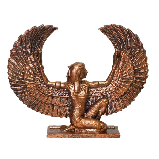 Ma'at kneeling Statue | Egyptian Goddess of Truth & Justice Sculpture | Ancient Egypt Deity Figurine | Feather of Ma'at | Egyptian Mythology Decor (Copy)