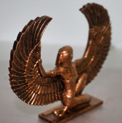 Ma'at kneeling Statue | Egyptian Goddess of Truth & Justice Sculpture | Ancient Egypt Deity Figurine | Feather of Ma'at | Egyptian Mythology Decor (Copy)