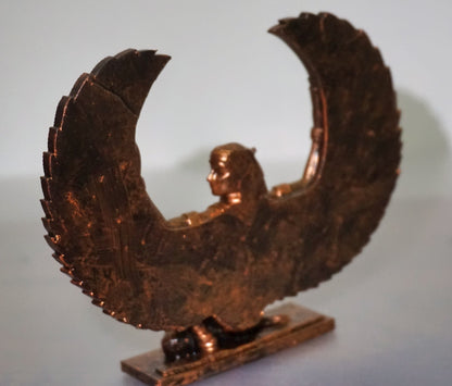 Ma'at kneeling Statue | Egyptian Goddess of Truth & Justice Sculpture | Ancient Egypt Deity Figurine | Feather of Ma'at | Egyptian Mythology Decor (Copy)