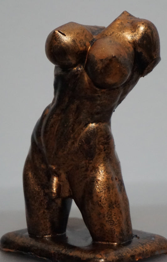 Transgender Half Body Sculpture | Trans Woman Torso Sculpture | Nude Trans Figure | LGBTQ+ Body Positive Art | Queer Sculpture | Trans Pride Decor