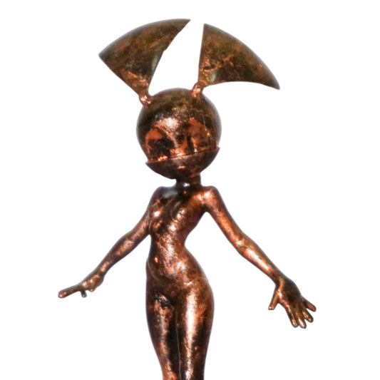 Jenny Wakeman Statue | Female Robot Girl Sculpture | Retro Cartoon Robot Figurine | Android Girl Art | Sci Fi Decor | Multiple Colors & Sizes