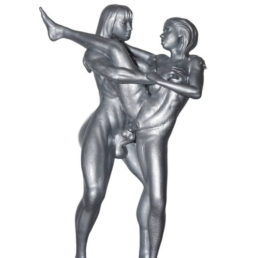 Transgender "Side Love" Erotic Art Sculpture and figurine