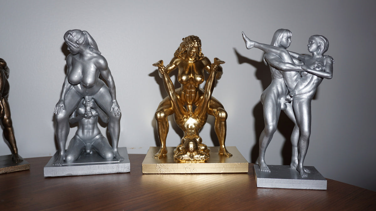 Transgender "Orc and her mistress" Erotic Art Sculpture and figurine