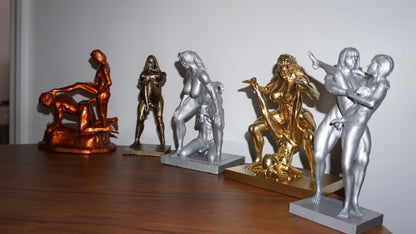 Transgender "Orc and her mistress" Erotic Art Sculpture and figurine