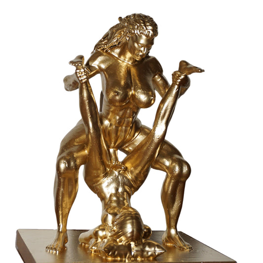 Transgender "Orc and her mistress" Erotic Art Sculpture and figurine