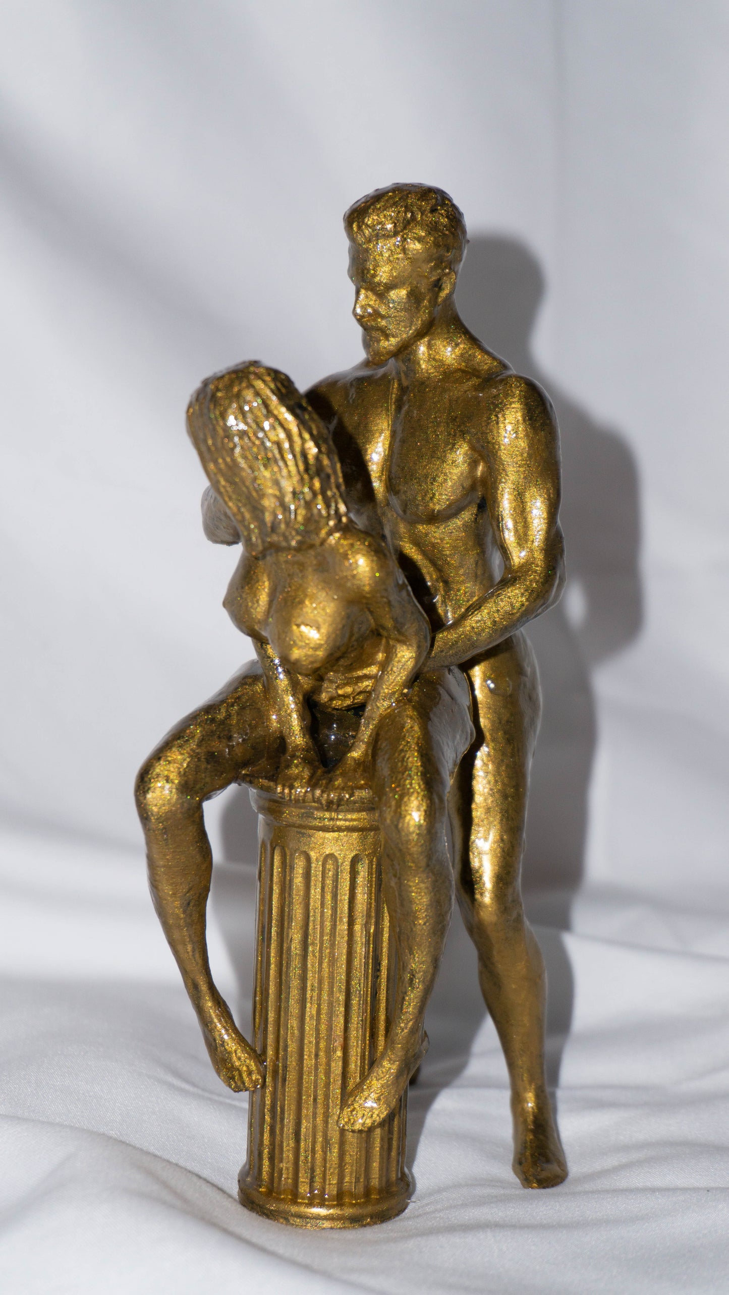 Female, Male, Seated - Sculpture and Tabletop Decoration Statue