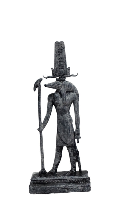 Sobek Statue | Egyptian Crocodile God Sculpture | God of the Nile & Strength | Ancient Egypt Deity Figurine | Egyptian Mythology Decor