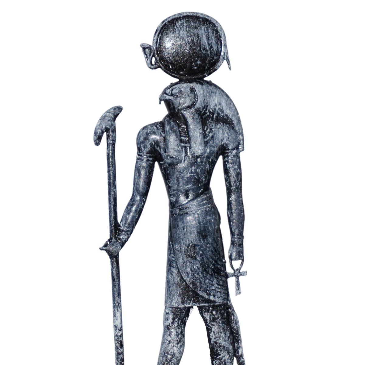 Ra-Horakhty Statue | Egyptian Falcon-Headed Sun God Sculpture | Ancient Egypt Solar Deity Figurine | Egyptian Mythology Decor