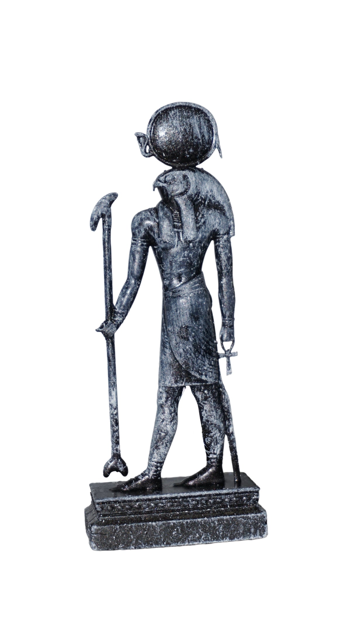 Ra-Horakhty Statue | Egyptian Falcon-Headed Sun God Sculpture | Ancient Egypt Solar Deity Figurine | Egyptian Mythology Decor