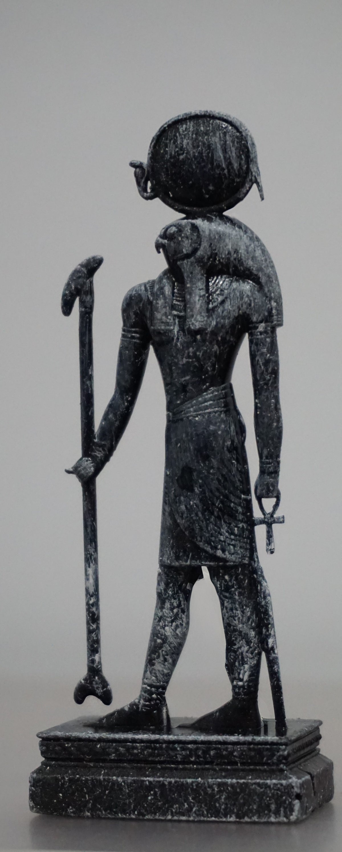 Ra-Horakhty Statue | Egyptian Falcon-Headed Sun God Sculpture | Ancient Egypt Solar Deity Figurine | Egyptian Mythology Decor