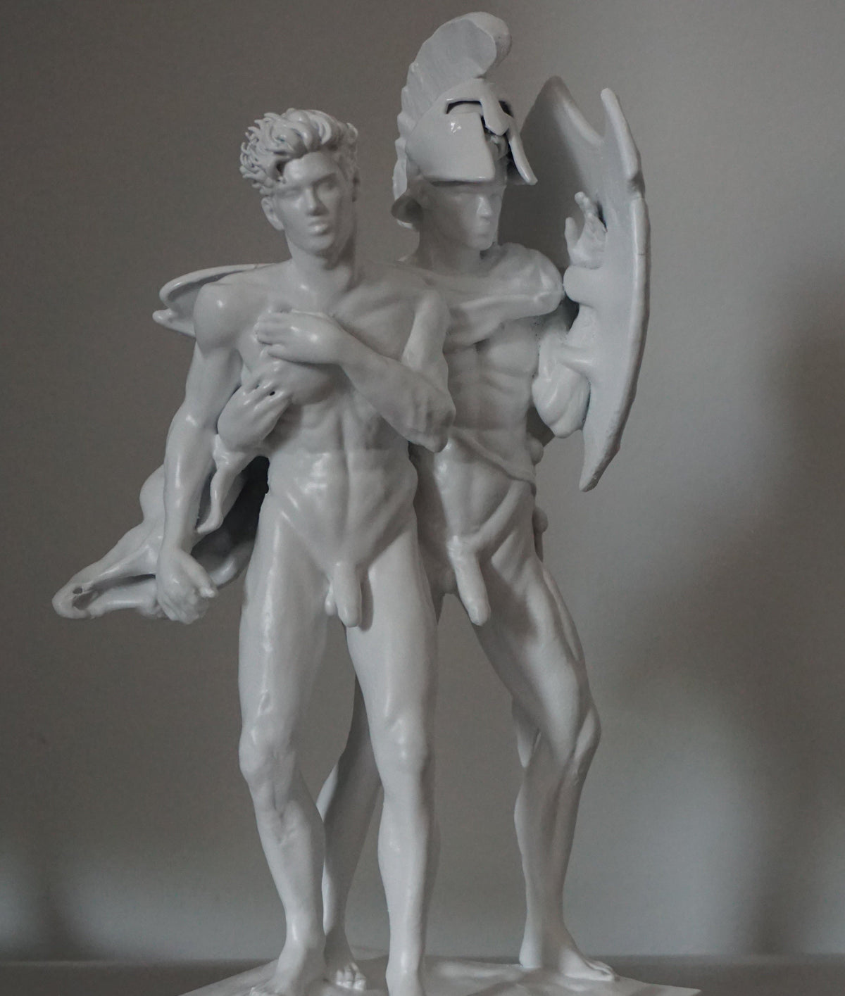 Antique Bronze Achilles and Patroclus Statue Classical Male Sculpture Figurative Art Dramatic Greek Inspired Decor (Copy) (Copy)