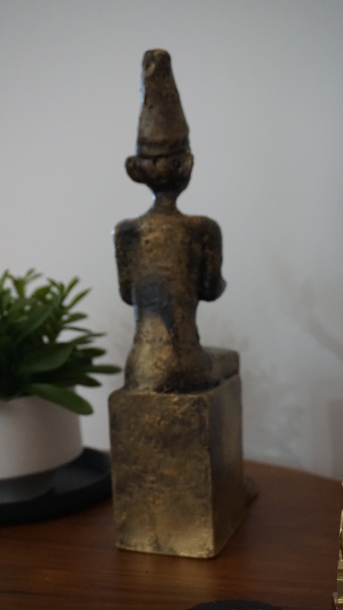 El God Statue Replica | Ancient Canaanite Deity Sculpture | Ugaritic Supreme God Figurine | Antique Bronze Near Eastern Mythology Decor