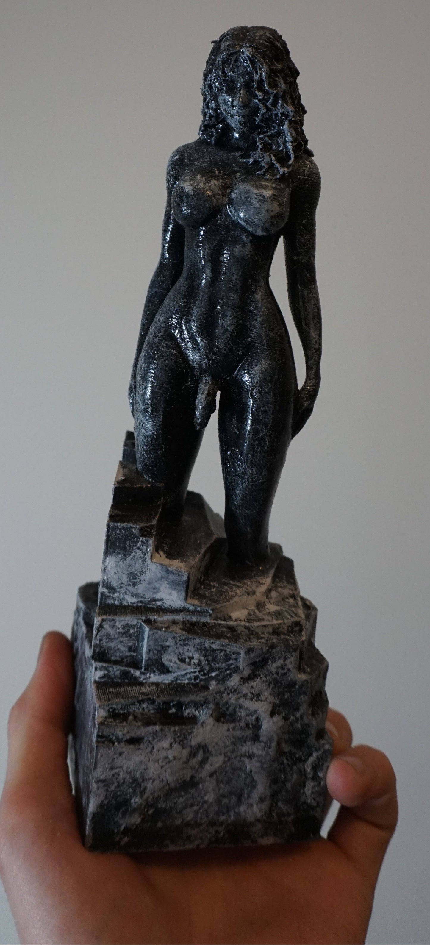 Transgender "Stone Sculpted Goddess" Erotic Art Sculpture and figurine