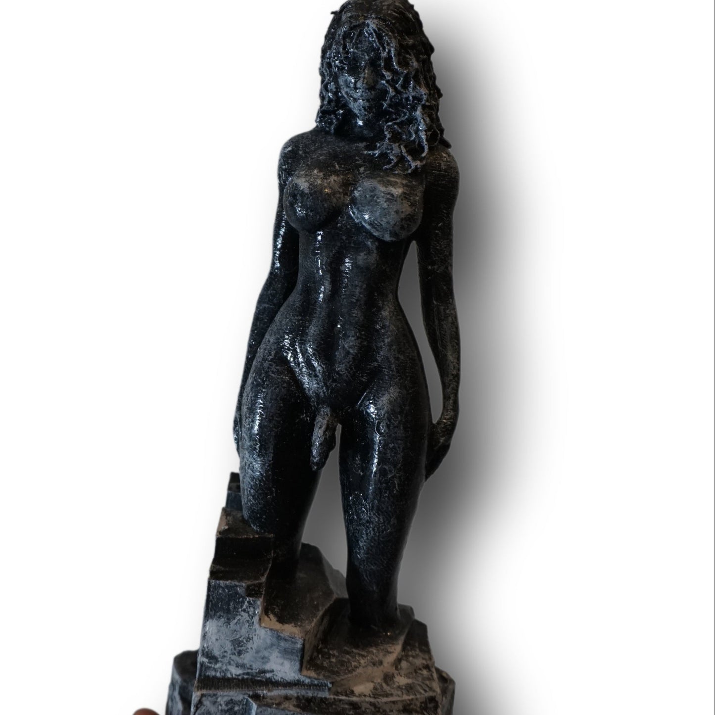 Transgender "Stone Sculpted Goddess" Erotic Art Sculpture and figurine