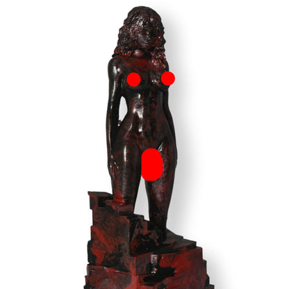 Transgender "Red Goddess" Erotic Art Sculpture and figurine
