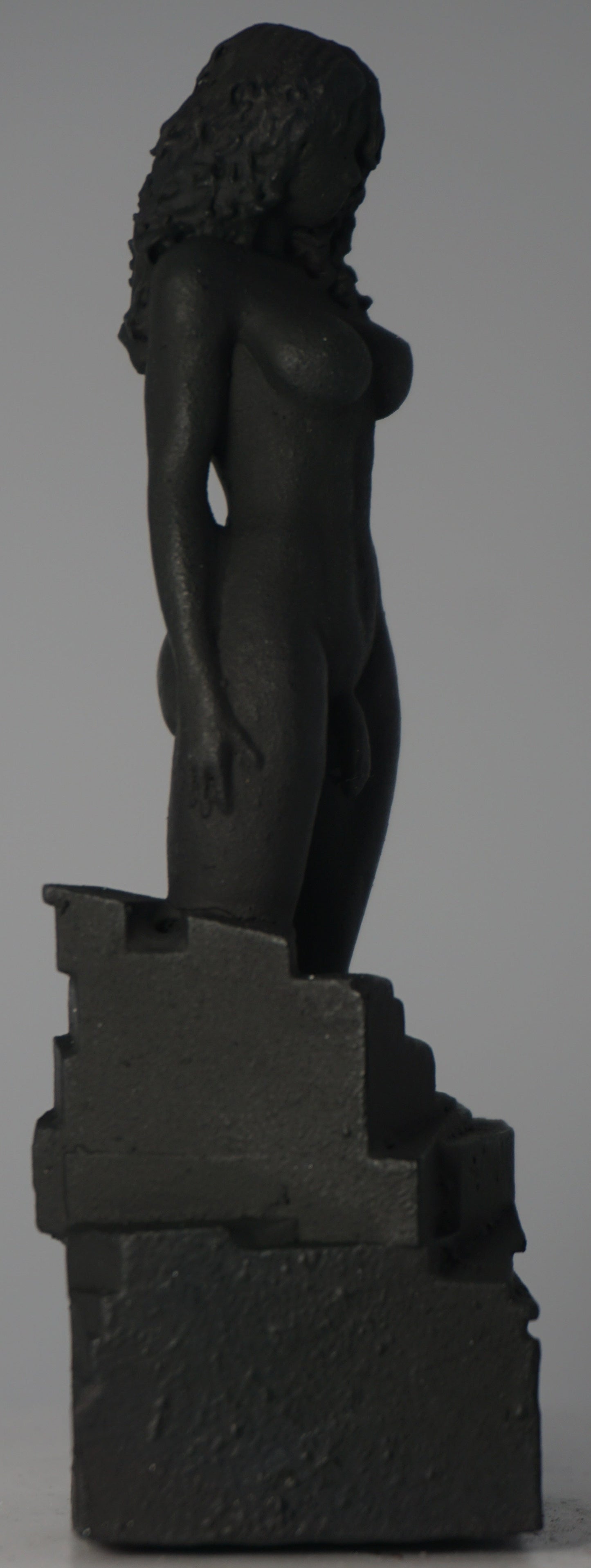 Transgender "Black Matte Goddess" Erotic Art Sculpture and figurine