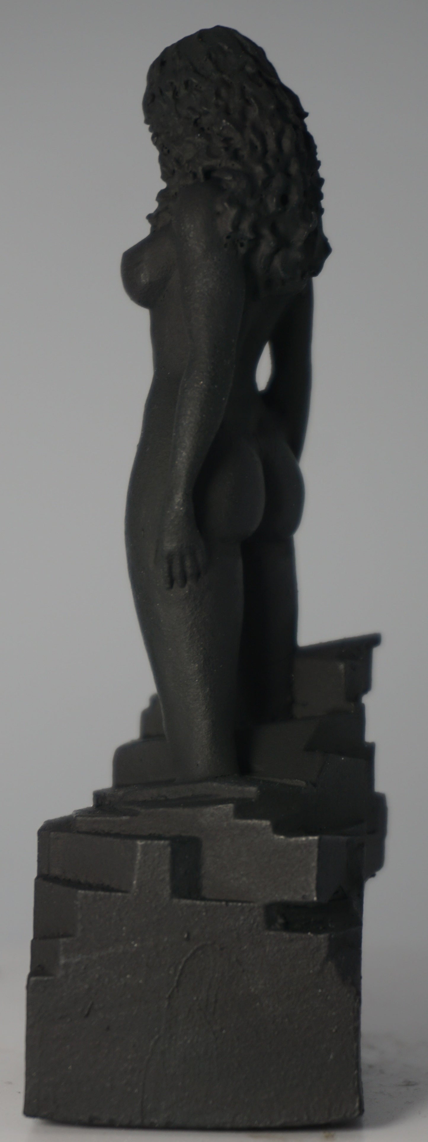 Transgender "Black Matte Goddess" Erotic Art Sculpture and figurine